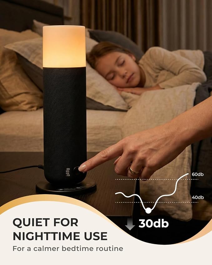 Smart Waterless Scent Diffuser for Modern Homes, App & Manual Dual Control Essential Oil Diffuser, Quiet Fabric-Wrapped Design with Ambient Light, Customizable Scenting, Up to 1000 Sq Ft