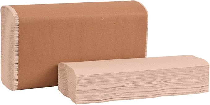 Tork Multifold Hand Towel, Natural White, H2, Universal, 3-Panel, Disposable, 100% Recycled Fibers, 1-Ply, 16 x 250 Sheets, 420483