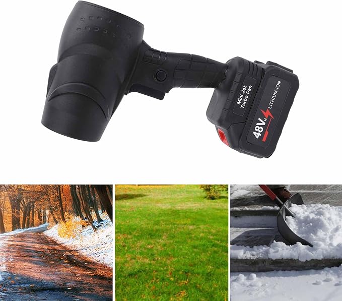 Electric Air Duster, Compressed Air Duster ABS Powerful Turbofan Rechargeable Electric Air Blower Cordless Handheld Blower Keyboard Cleaner for Home Car Keyboard Camping