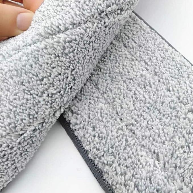 24 inch Mop Pad Refills, 5 Pack Washable Microfiber Replacement Heads, Commercial Grade Reusable, Perfect for Hardwood Floors, Tile Floors, Kitchen Cleaning, and More