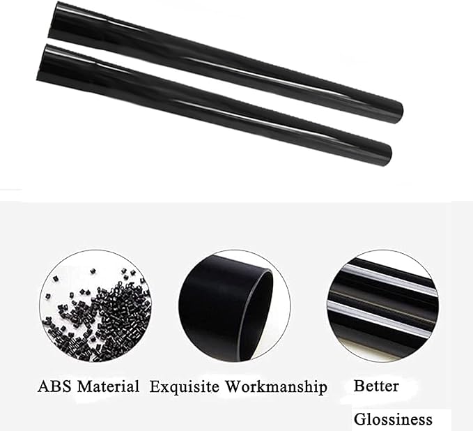 4Pcs 1.25 Inch Vacuum Extension Wands, 14.5 Inch Long, 1 1/4" Plastic Wand Pipe for Replacement Vacuum Cleaner Extension Pipe Tubes