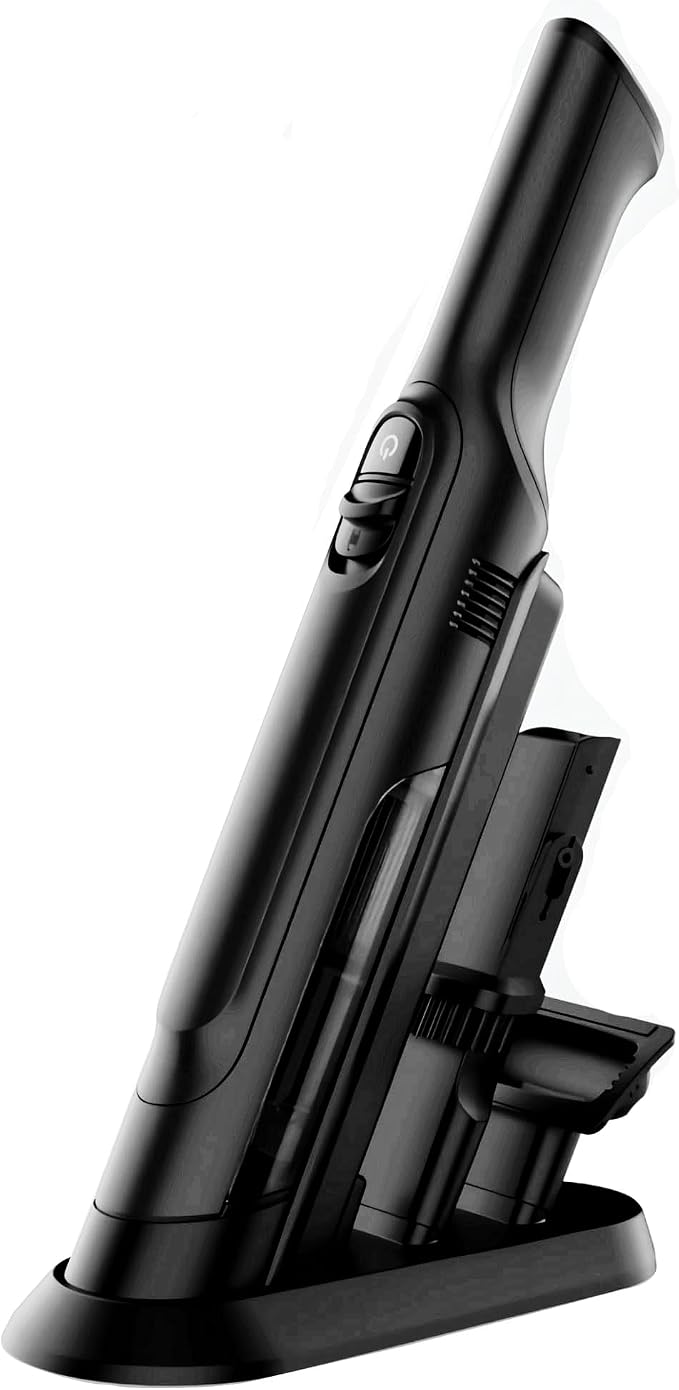 Handheld Vacuum Cordless, Lightweight 1.4lb with Powerful Suction, Charging Dock, Single Touch Empty and Detachable Dust Cup, Portable Mini Car Vac for Home Office and Pet Hair