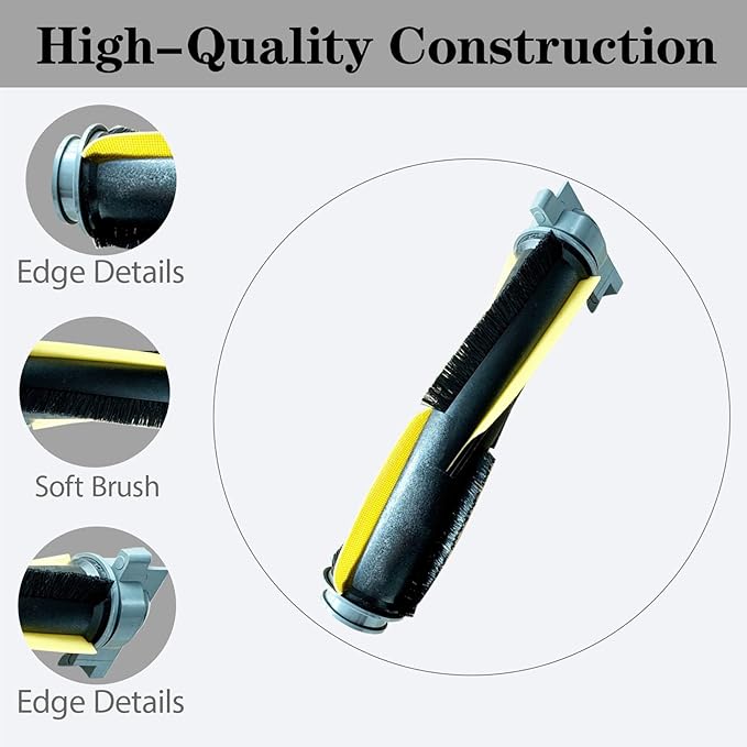 2PCS Main Brush Replacement Accessories for Shark Robot Vacuums — Compatible with AV2110S / AV2120 / RV2110 / RV2120AE
