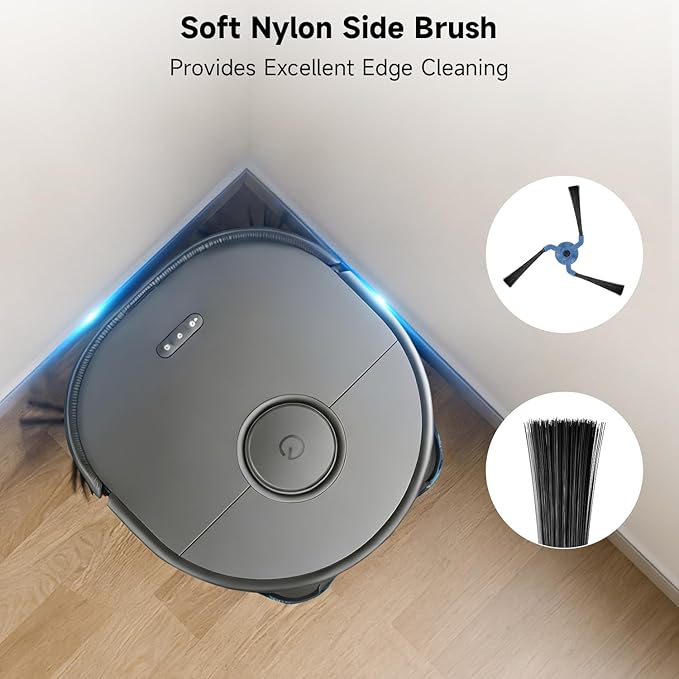 27PACK Accessories Kit for Eu-fy X10 Pro Omni, Replacement Parts, 1 Roller Brush, 6 HEPA Filters, 4 Mop Pads, 10 Side Brushes, 5 Dust Bags for Eu-fy Clean X10 Pro Omni Robot Vacuum