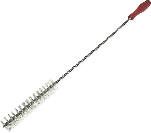 SPARTA 4012005 Plastic High Heat Brush, Fryer Brush With Rigid Plastic Bristles For Commercial Kitchens, 28 Inches, Red
