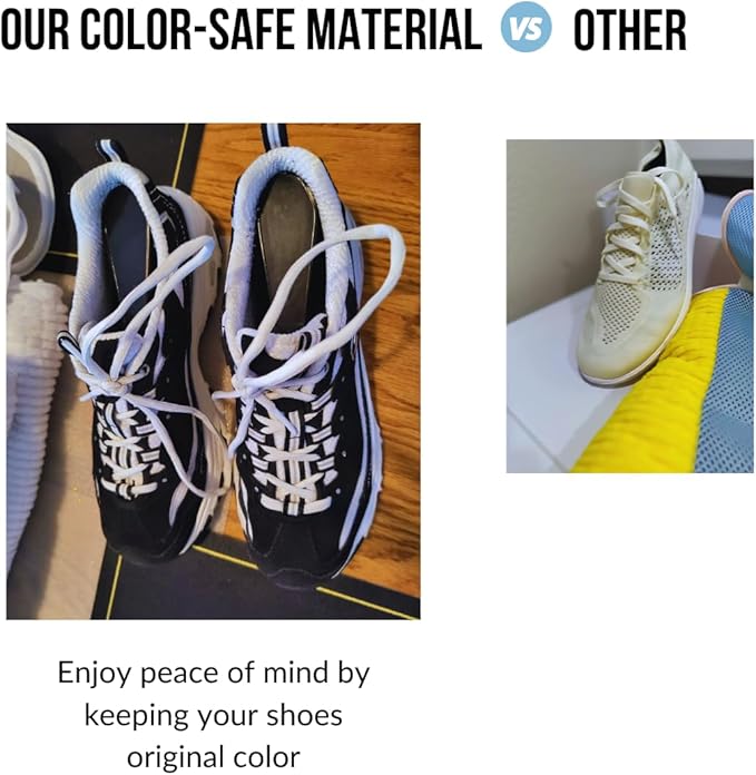 Shoe Washing Machine Bag for 1 Large Pair Shoes – Eliminate Sports Shoe Odor with Reusable Laundry Shoe Bags and Protect Clothes - White Mesh Shoe Bag for laundry items