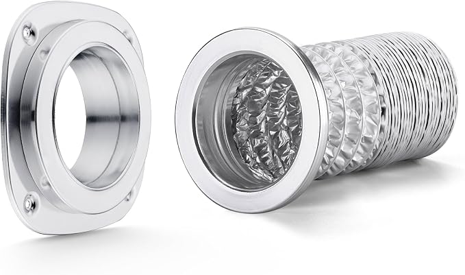 Magnetic Dryer Vent Connector Kit, Easy to Clean Quick Connector Dryer Vent Coupling with 3.3ft of 4" Hose and 2 Clamps