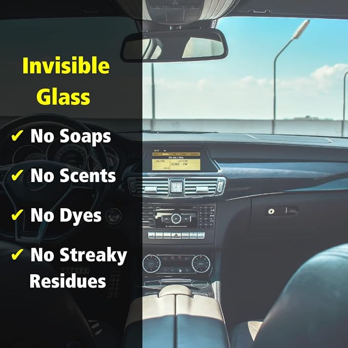 Invisible Glass 99611 3-Piece Auto Glass Cleaning Kit Includes Premium Glass Cleaner Spray, Wipes and (1) Microfiber Towel for Streak-Free Auto Glass Windows, Windshields & Mirrors