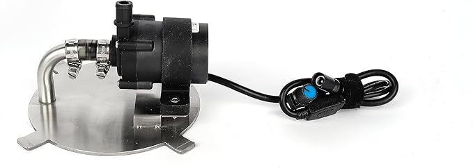 LANDEN PURA 300 External Canister Filter for Aquarium System, up to 30 Gallon, Stainless Steel Tank Canister with Water Pump and Double Tab Connector, Three-Stage Filtration
