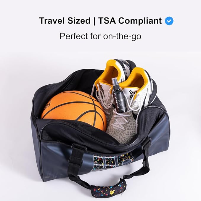 Traction+ Premium Shoe Grip Spray – Trusted by Collegiate & Pro Athletes | Restores Squeaky Court Traction | Natural, Odorless Anti-Slip Spray for Basketball, Volleyball & Pickleball