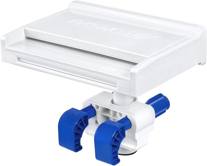 Bestway 58619E Flowclear Soothing 7 Mode Multi Colored LED Relaxing Waterfall Cascade Above Ground Swimming Pool Attachment, White