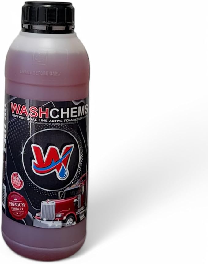 Wash Chems Pro 50 Touchless One Step Car Wash Detergent Soap Concentrate No Brushing, Commercial Grade Professional Auto Foam Cleaner Also Great for Trucks & Tractors