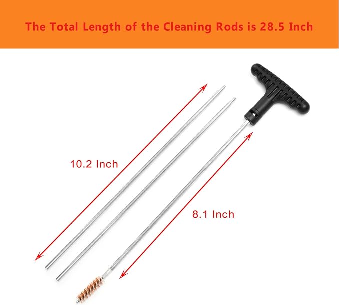 Gun Cleaning Kit Universal Gun Cleaner for Shotgun, Pistol, Rifle, All Guns with Lightweight Carrying Case