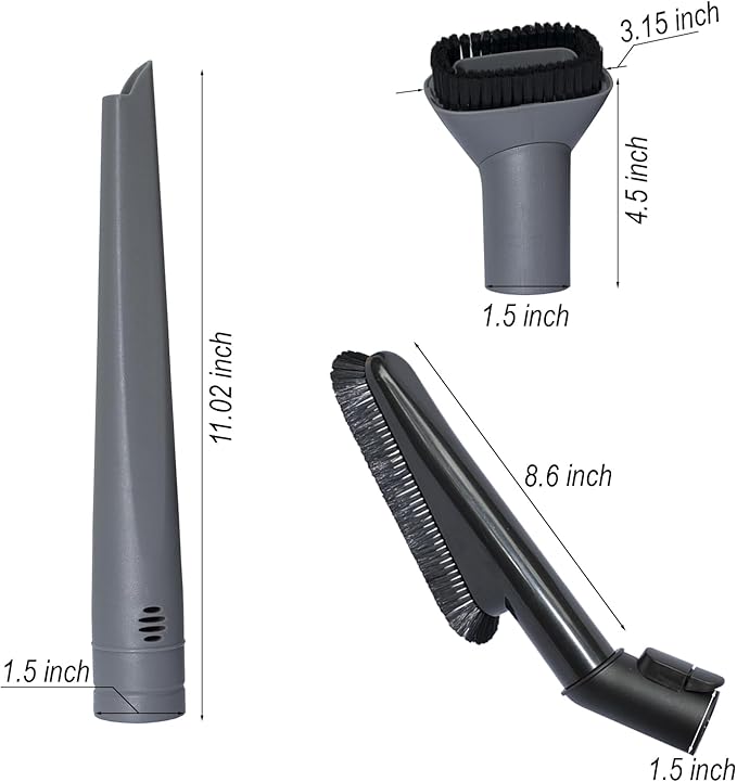 For Miele Vacuum Attachments Accessories plus 1-3/8'' Vacuum Extension Wands and Adapter Compatible with Miele C1 C2 C3 Vacuum Cleaners - Household Cleaning Attachment Kit