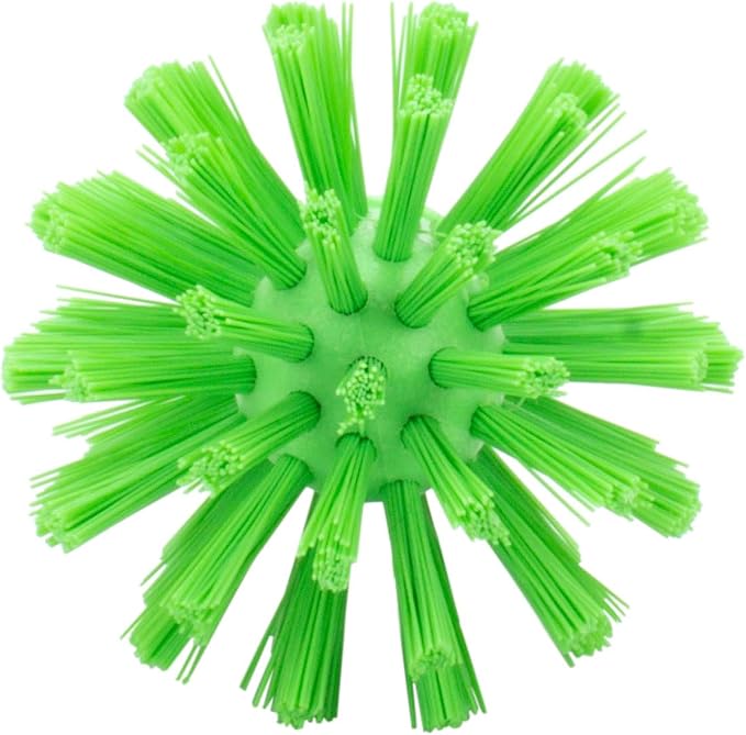 SPARTA Industrial Tank Brush Head Pipe Brush Head, Drain Brush with 3/4" Thread Hole (Handle Not Included) for Commercial Use, Plastic, 3 x 5.9 Inches, Lime (Pack of 6)