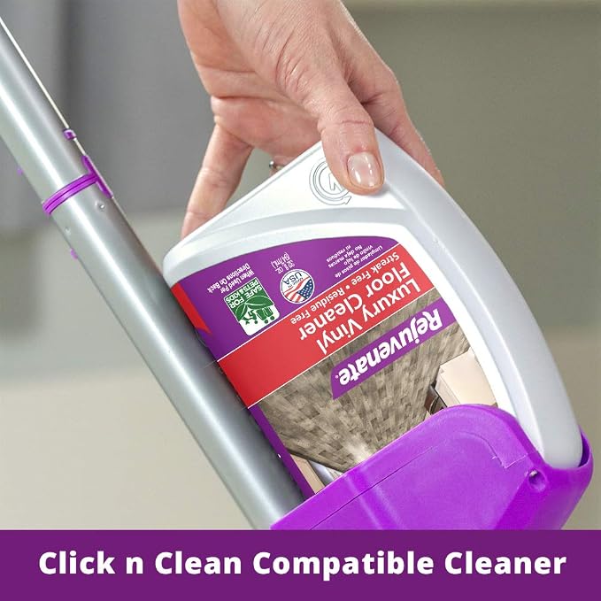 Rejuvenate High Performance Luxury Vinyl Tile Plank Floor Cleaner pH Neutral Formula Doesn't Leave Streaks or Dulling Residue (128oz + 32oz)