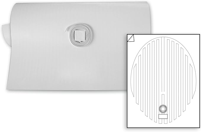 WarmlyYours Heated Mirror Defogger Oval 24x32 in. Self-Adhesive Anti Fog and Steam Electric Pad for Existing Bathroom Wall Mirrors