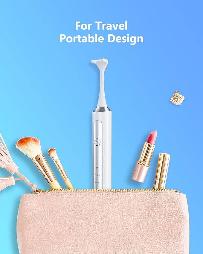 Rechargeable Electric Flosser for Teeth, 4-Speed Power Dental Flosser with 60 Refill Heads & Tongue Cleaner, IPX7 Waterproof,Gentle Gum Care for Adults and Kids, Water Flosser Alternative