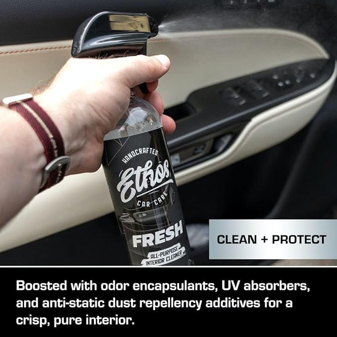 Ethos FRESH - All Purpose Interior Cleaner - Detailing Kit Interior Cleaner - Car Detailing - Car Interior Cleaner for Cars, Trucks, SUVs, Jeeps, Motorcycles, RVs & More - 2 Pack