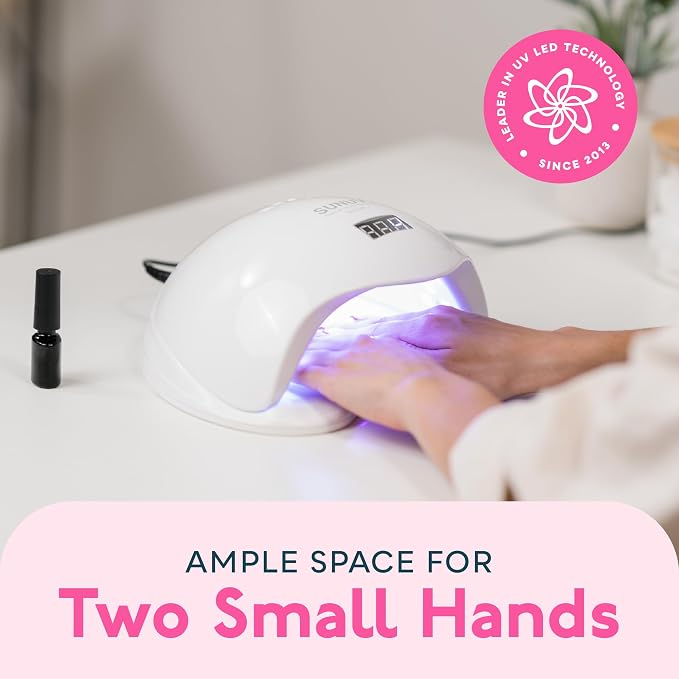SUNUV UV LED Nail Lamp, UV LED Nail Polish Dryer Professional Gel Machine for Manicure and Pedicure with Sensor and 4 Timers SUN5Plus