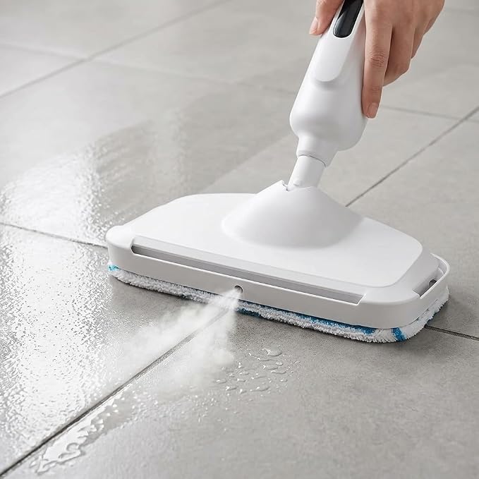 Steam Mop for Hardwood Floors, Tile, Grout, Laminate, and Vinyl - Multi-Functional Steam Cleaner with Reusable Washable Pads and Handheld Attachments