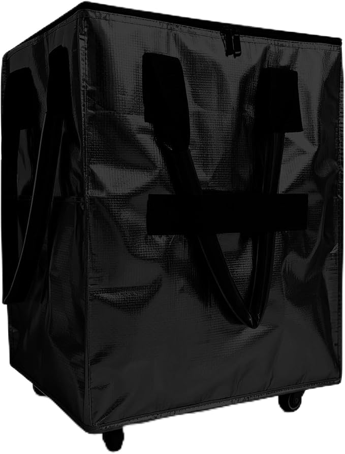 Rolling Tote Bag with Wheels Reusable Grocery Bags on Wheels for Laundry Camping Moving Waterproof