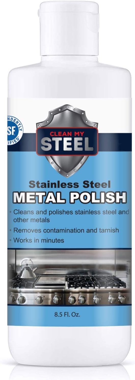CLEAN MY STEEL Stainless Steel Cleaner (8.5oz, Stainless Steel Polish)