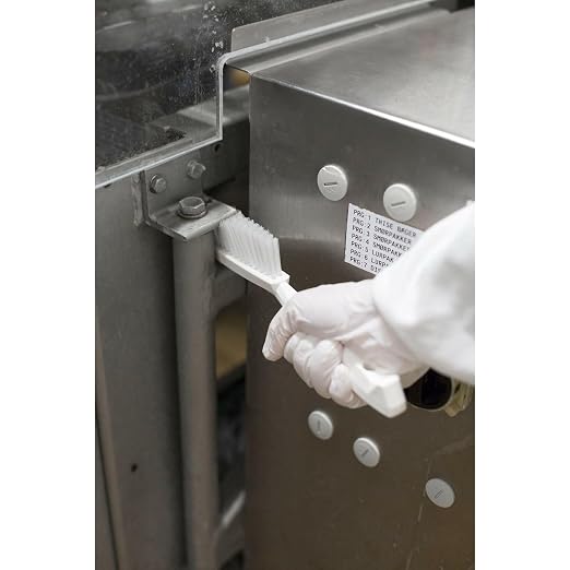 1/2 in W Detail Brush, Stiff, 5 1/2 in L Handle, 2 in L Brush, White, Plastic, 8 in L Overall - 1 Each