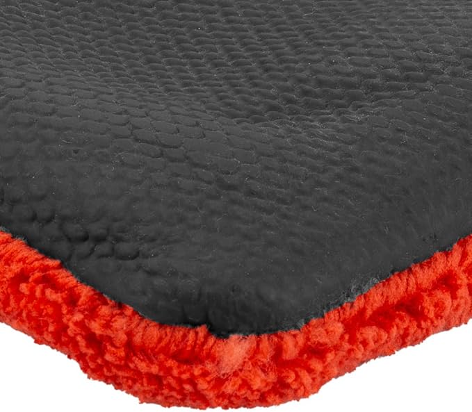 Maxshine Universal Red Clay Washing Mitt for Car Detailing – Microfiber Mitt Removes Contaminants from Paint, Glass, Chrome & Plastic – Clay Bar Alternative for Smooth, Clean Finish