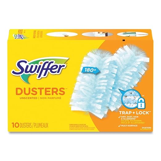 Swiffer 21459 Dusters Unscented Cleaner Refills - Light Blue (4/Carton)