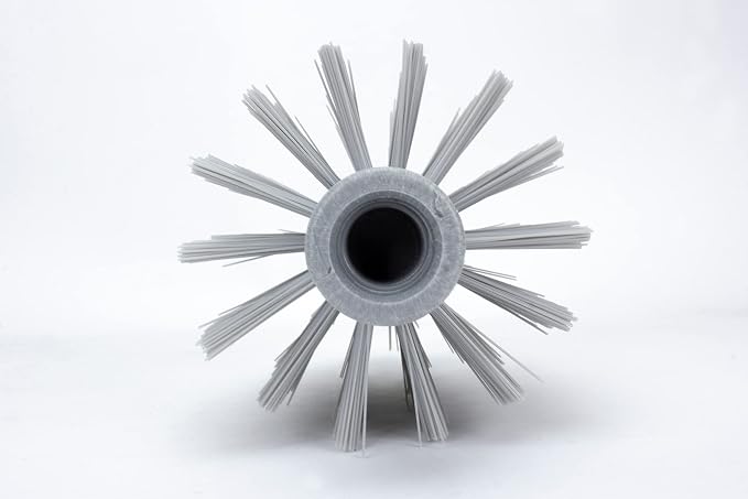SPARTA Industrial Tank Brush Head Pipe Brush Head, Drain Brush with 3/4" Thread Hole (Handle Not Included) for Commercial Use, Plastic, 3 x 5.9 Inches, Gray - (Pack of 1)