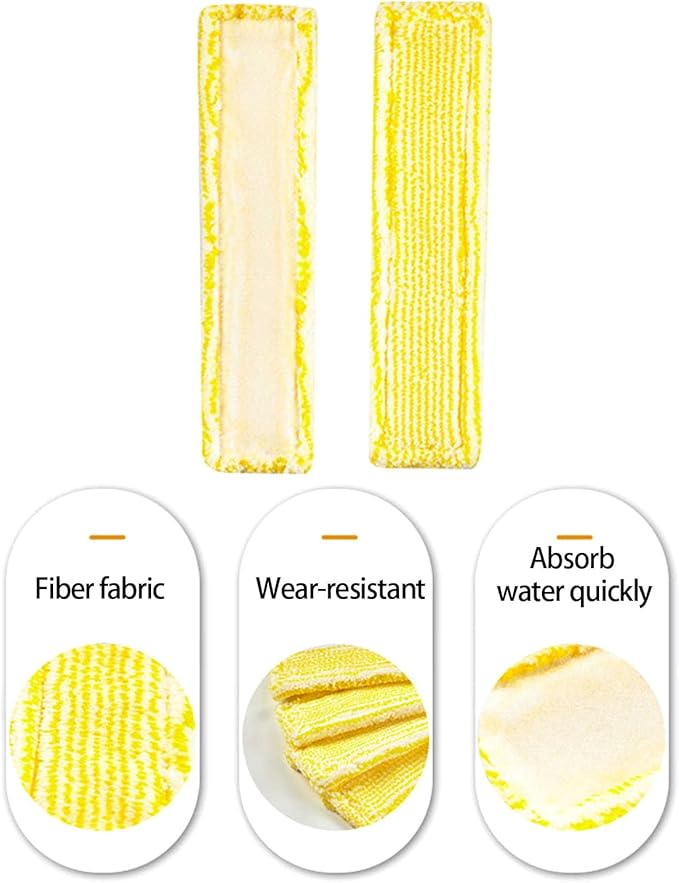 Quick Dry Polishing Cloths for WV2 WV5 Window Vacuum Cleaners Thickened Washable Fabric Replacement Pad Microfiber Cleaning Rags (6pcs)