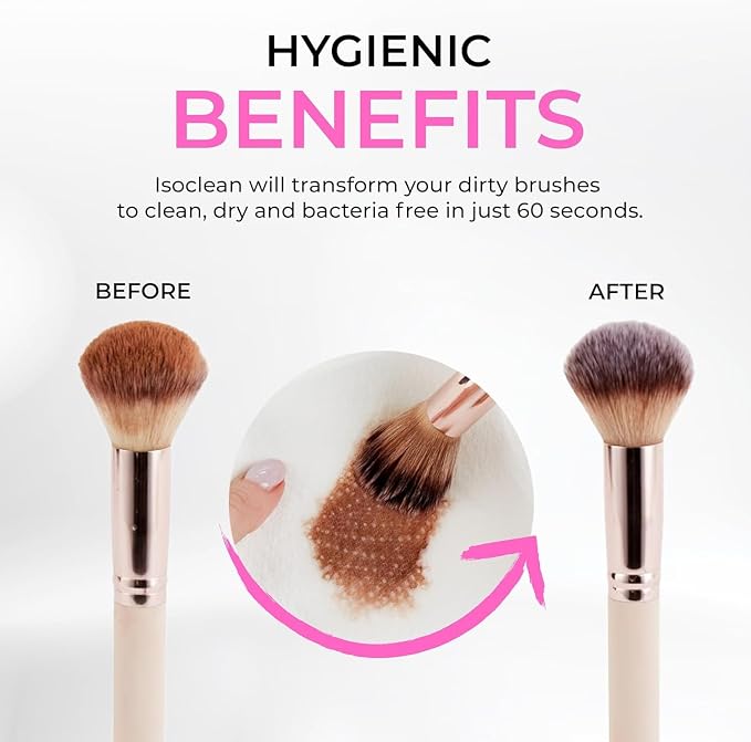 ISOCLEAN Makeup Brush Cleaner – Gentle Daily Use Solution, Reduces Product Buildup, Improves Application, Easy Clean Brush Cleaning Solution & Sponge Cleaner - Spray Top, 9 fl oz