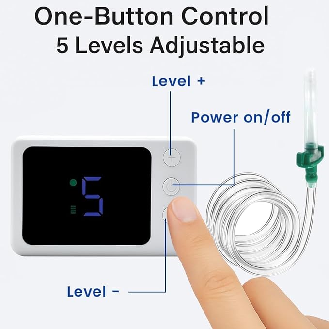 Hearing Aid Cleaning Vacuum Kit – with 8 Tips, Digital Display – Compatible with Hearing Aids, Earbuds & in-Ear Monitors