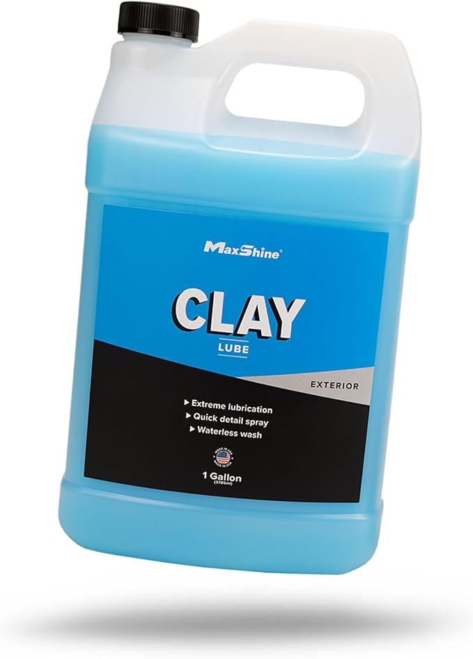 Maxshine 1 Gallon Clay Lube Spray – Synthetic Lubricant for Clay Bars & Clay Blocks – Hyper Slick Formula for Surface Protection – Ideal for Cars, Trucks, SUVs & More – DIY Detailing
