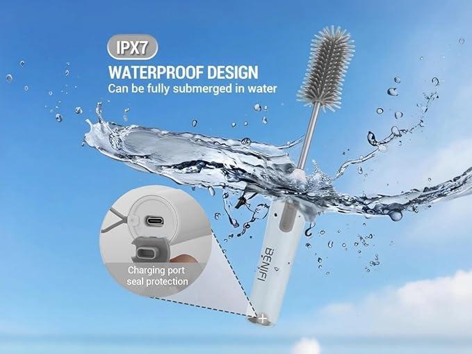 Electric Bottle Cleaner Pro, 11 in 1 Baby Bottle Brush with Drying Rack, Sponge Brush, Silicon Brush, Formula Mixer, Nipple Brush, Soap Dispenser, Microfiber Cleaning Cloth Included