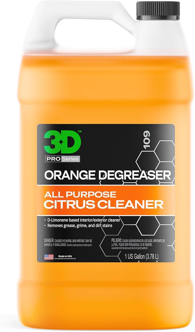 3D Orange Degreaser & Final Touch Quick Detail Spray – Multi-Surface Cleaner & Instant Gloss Finish – 1 Gallon Each