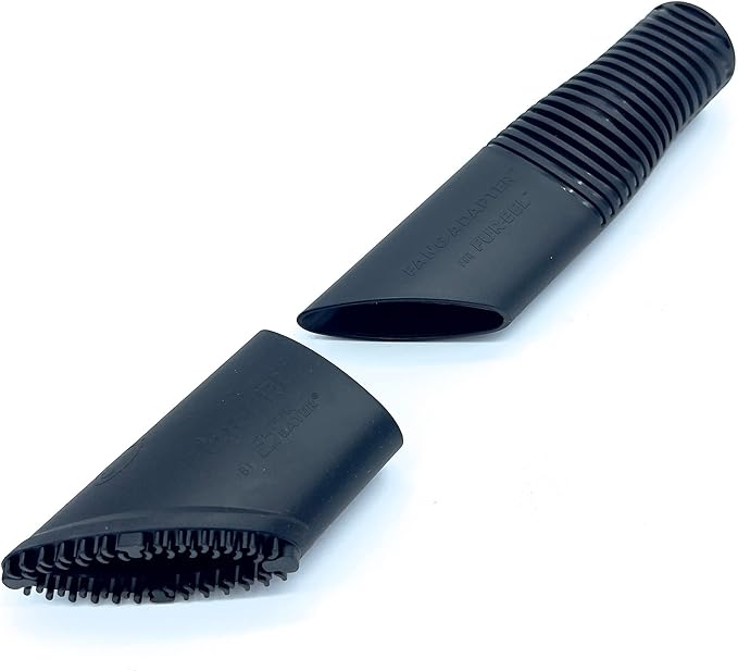 Buff Brite: Fur EEL Pro & Fang Adapter - Pet Hair Remover Vacuum Attachment - Dog & Cat Grooming & Cleanup Tool, Head Works Wet & Dry, Carpet-Home-Car