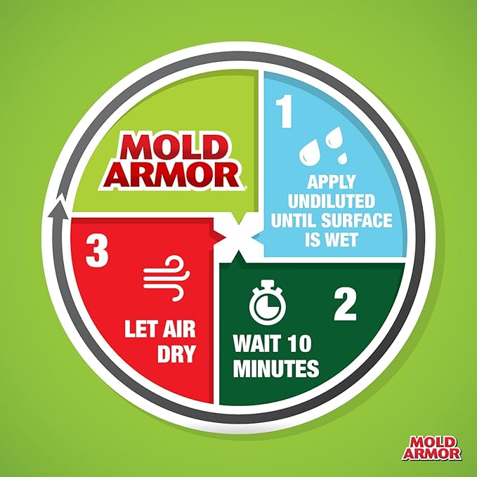 Mold Armor Mold Preventer, Disinfectant and Flood Cleanup, 1 gal., Control & Prevent the Growth of Mold and Mildew, Cleans without Bleaching, Ready to Use