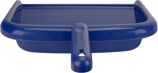 SPARTA Large Handheld Dustpan with Hanging Hole, Heavy-Duty Plastic Dustpan with Wide Lip for Countertops and Surfaces, Plastic, 10 Inches, Blue, (Pack of 12)