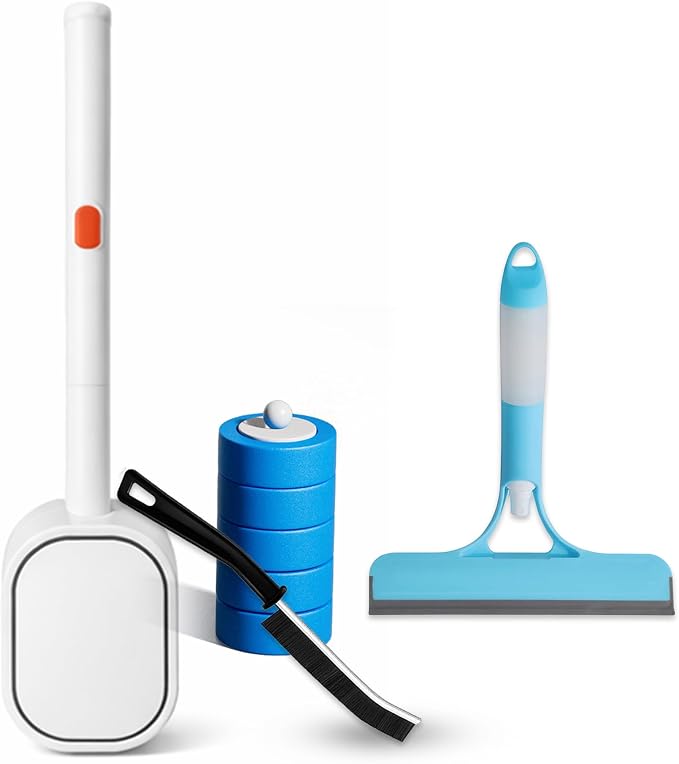 4 in 1 Cleaning Brush Set for Home, Kitchen & Bathroom,Tiles