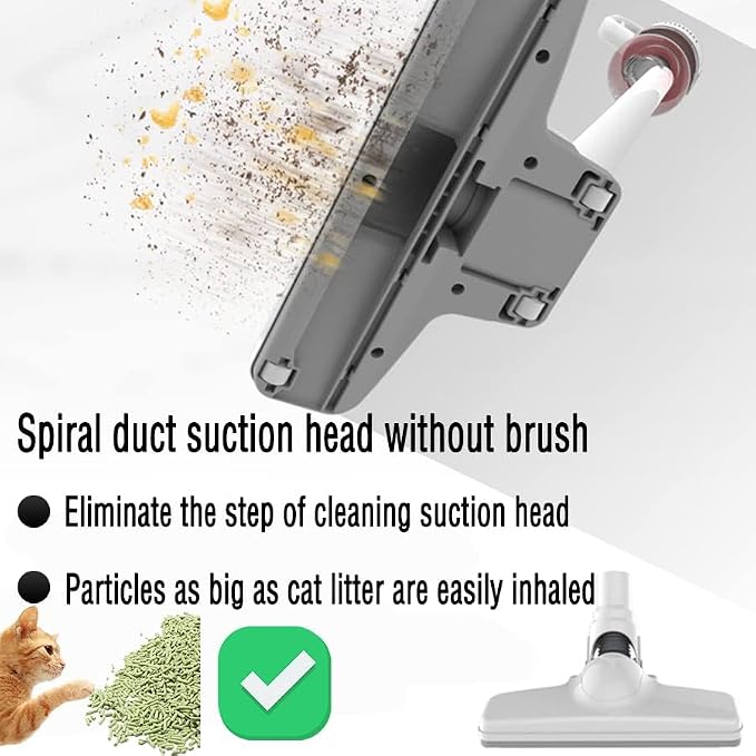 KEROMEE Stick Corded Handheld Vacuum Cleaner 26ft Cord Electric Broom for Pet Hair Hardwood Floor Cat Litter Cleaning