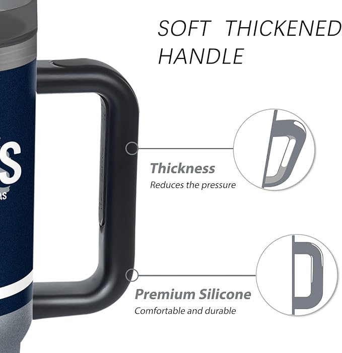 Tumbler 30oz Straight Skinny Portable Handle Car Cups With Anti slip Sleeve Straw Dust Cover, Sports Travel, Stainless Steel Insulated Gifts for Men Women Fans