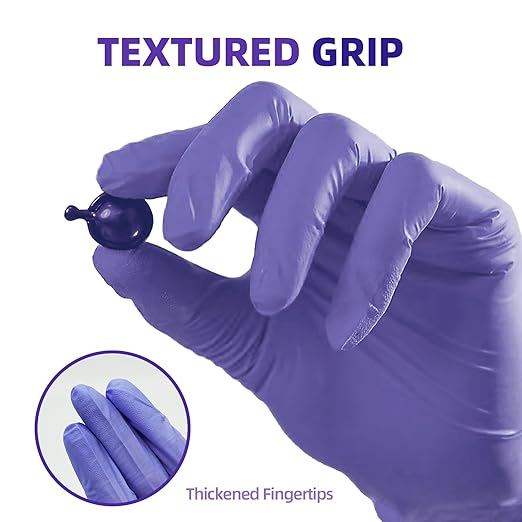 Jointown Nitrile Exam Gloves, Medical Ice Blue Gloves Disposable Latex Free Powder-Free For Exam, Food Prep Cleaning, Medium 2 Box of 100, M