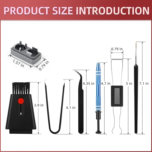 YIMAGUJRX 32 Switches Acrylic Lube Station,Keyboard Lube Kit,Switch Opener,Switch Lube,Switch Puller,Keycap Puller,Switch Lube Tool for Custom Mechanical Keyboard (12Pcs)