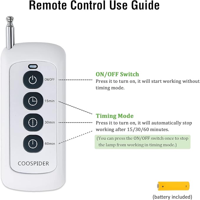 36Watts UV Sanitizer Lamp with Remote Control Powerful Ozone UVC Light with E26 Base for Basement/Bedroom/Kitchen/Office/Storehouse/Car, 3-Gear Timer 110V with Ozone