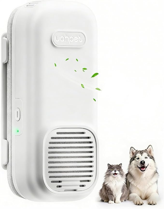 uahpet Cat Litter Deodorizer, No Ozone Air Purifier Plug in, Nano-Tech Cat Odor Eliminator for Litter Box, Filterless Odor Remover with 5ft Cord, Safe & Quiet Air Freshener for Pet Homes