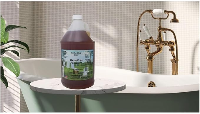 Naturally Preformed Enzyme Cleaner, Enzyme Solution, Multi-Purpose Cleaner, Laundry Additive and More - Concentrate - Fresh and Clean Scent -128oz