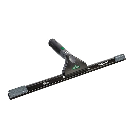Unger Commercial ErgoTec Advanced Window Cleaning Ninja Kit 4-in-1 – Squeegee, Scrubber, Tool Holder, Microfiber Cloth – Professional Indoor/Outdoor Window Cleaning Equipment, WNK12