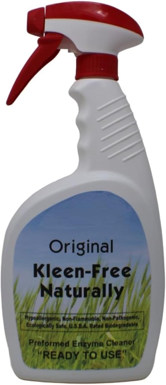 Kleen-Free Naturally Preformed Enzyme Cleaner, Enzyme Solution, Multi-Purpose Cleaner, Laundry Additive and More - Ready-to-Use -Original Scent -24oz